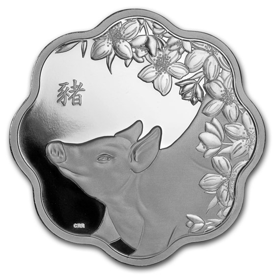 2019 Canada Silver $15 Lunar Lotus Year of the Pig Proof 2019 Canada Silver $15 Lunar Lotus Year of the Pig Proof